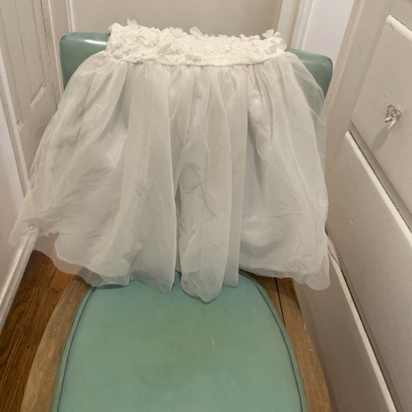 NWOT Girl’s M(8) white floral lace & tulle dress - Picture 6 of 6